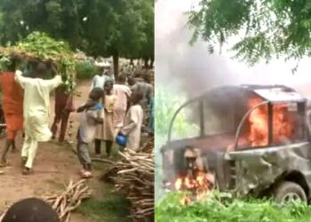 Customs Van Chasing Smugglers Crushes Seven In Katsina, Vehicle Burnt