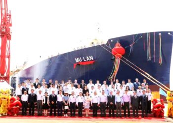 Hudong Zhonghua Successfully Named Newly Built 174,000 cbm LNG Carrier ‘Mulan’