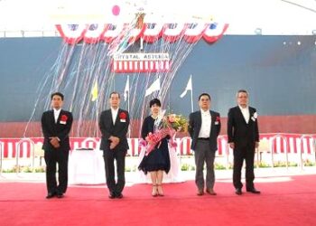 Kawasaki Holds Naming Ceremony For Japan’s First LPG-Fuelled LPG Carrier, “CRYSTAL ASTERIA”