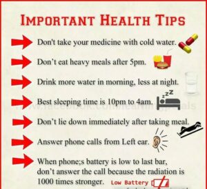 HEALTH TIPS