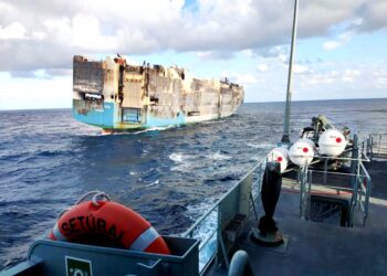 Felicity Ace Sinks After Being On Fire For Days