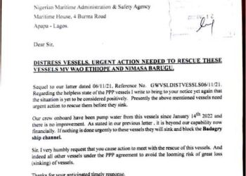 How NIMASA Allegedly Jettison Urgent Calls To Rescue Sunk MV WAO Ethiope And NIMASA BARUGU