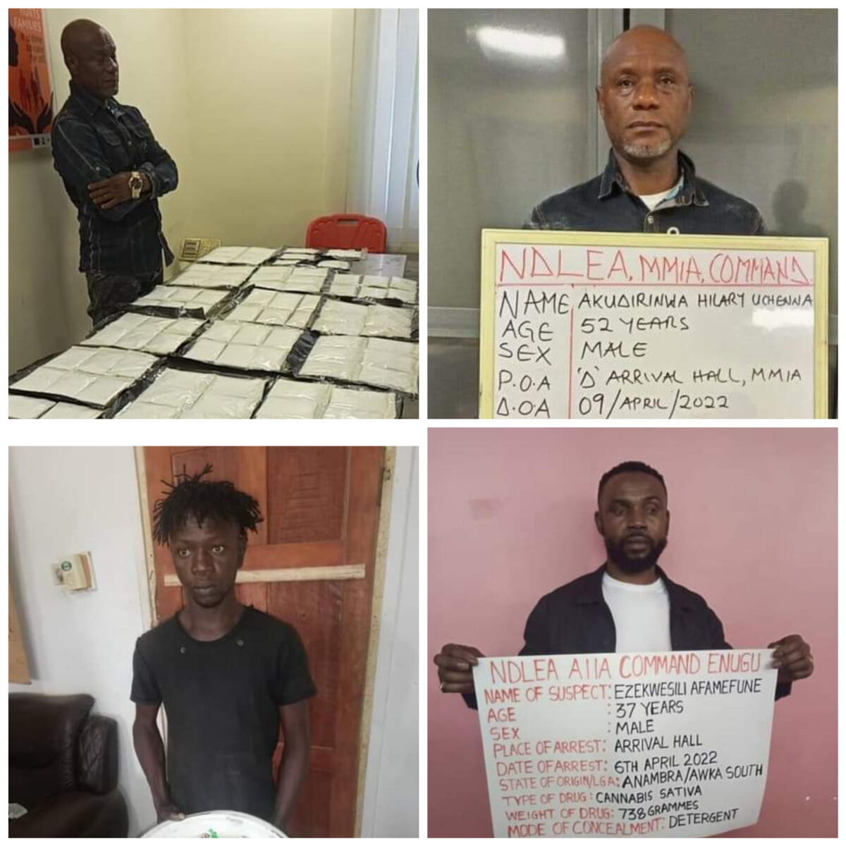 NDLEA Intercepts 101 Parcels Of Cocaine At Lagos Airport