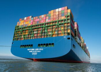 The Biggest Container Vessel In The World Docks In The UK