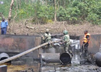 Military Destroys 44 Illegal Refineries, Apprehends 29 Suspects In 2 Weeks