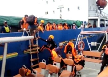 Indonesian Car Carrier Sinks After Colliding with Cargo Ship