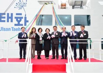 South Korea’s first dual-fuel, smart electric ship christened