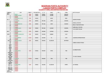 Vessels Expected at Lagos Ports as at 3rd APRIL, 2023