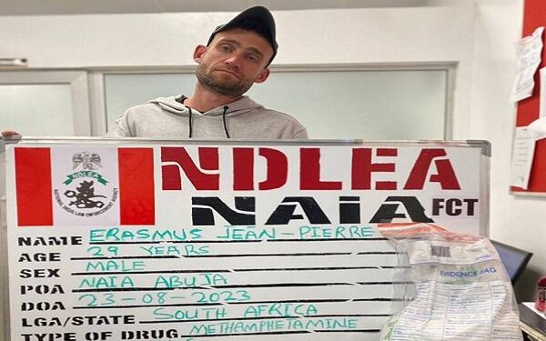 South African In NDLEA Net For Attempting To Export Methamphetamine Through Abuja