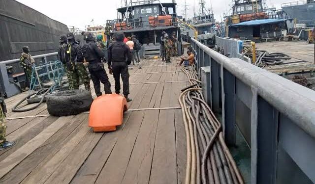 JTF Impounds Vessel Laden With 300,000 Litres Of Illegally Refined Diesel In Rivers