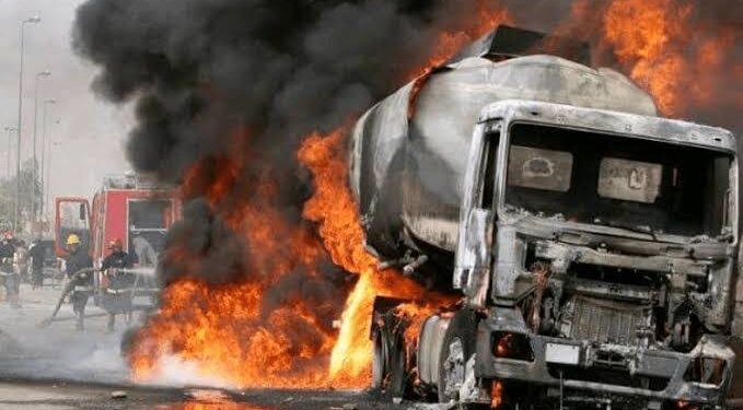 Truck Explodes At Nigeria/Benin Border Area While Discharging Diesel