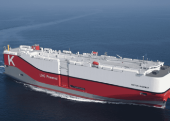 LNG-Fueled Newbuild Car Carrier Delivered To K Line In Japan