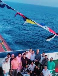 Container vessel “CMA CGM Pelleas” briefly grounds during departure from Southampton Port