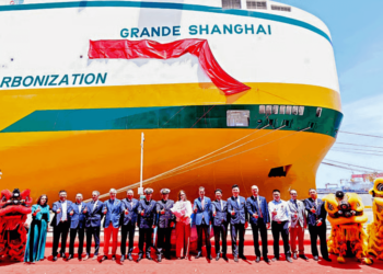 Grimaldi Group Unveils its Latest Ammonia-Ready Car Carrier in China