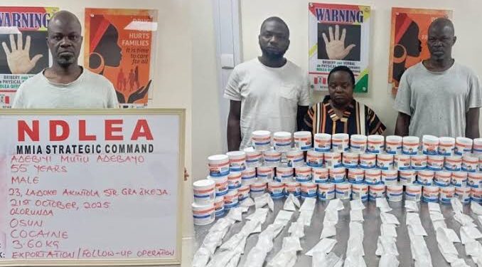 NDLEA Uncovers UK-Bound Cocaine In Cream Containers, Meth In Water Heater