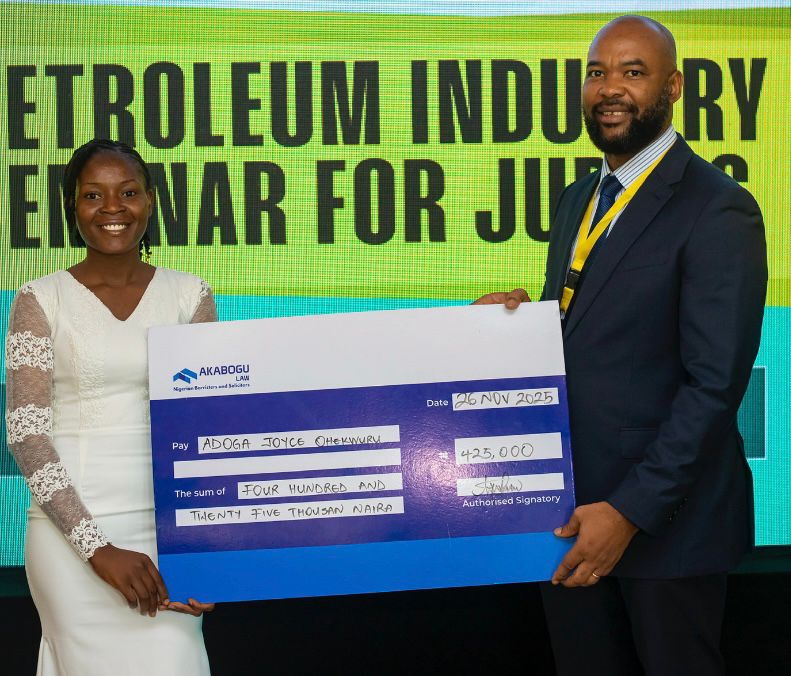 Akabogu Law Awards ₦450,000 Scholarship to Best Graduated Maritime Student