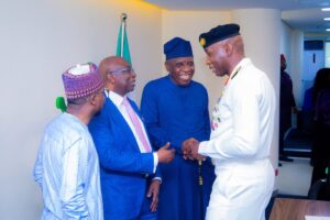 Courtesy visit by the FOC to the NIMASA headquarters in Lagos last week.