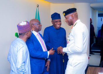 Courtesy visit by the FOC to the NIMASA headquarters in Lagos last week.