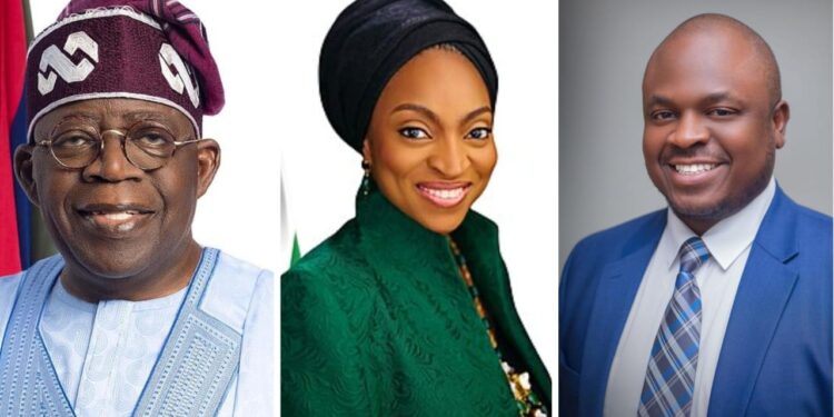Photo mix: President Bola Ahmed Tinubu, Minister of Industry, Trade and Investment, Dr. Jumoke Oduwole and Director, National Single Window Project, Mr Tola Fakolade