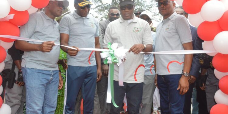 Customs CG Adeniyi Commissions Sports Arena in Lagos, Tasks Customs Officers on Physical, Mental Fitness