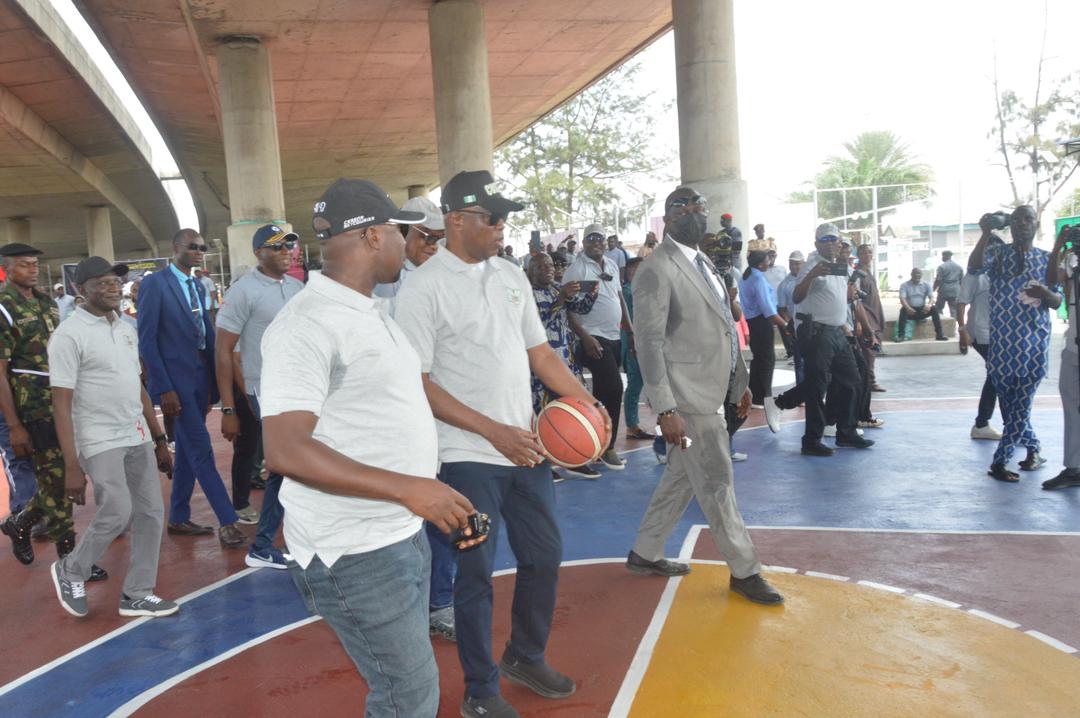Customs CG Adeniyi Commissions Sports Arena in Lagos, Tasks Customs Officers on Physical, Mental Fitness