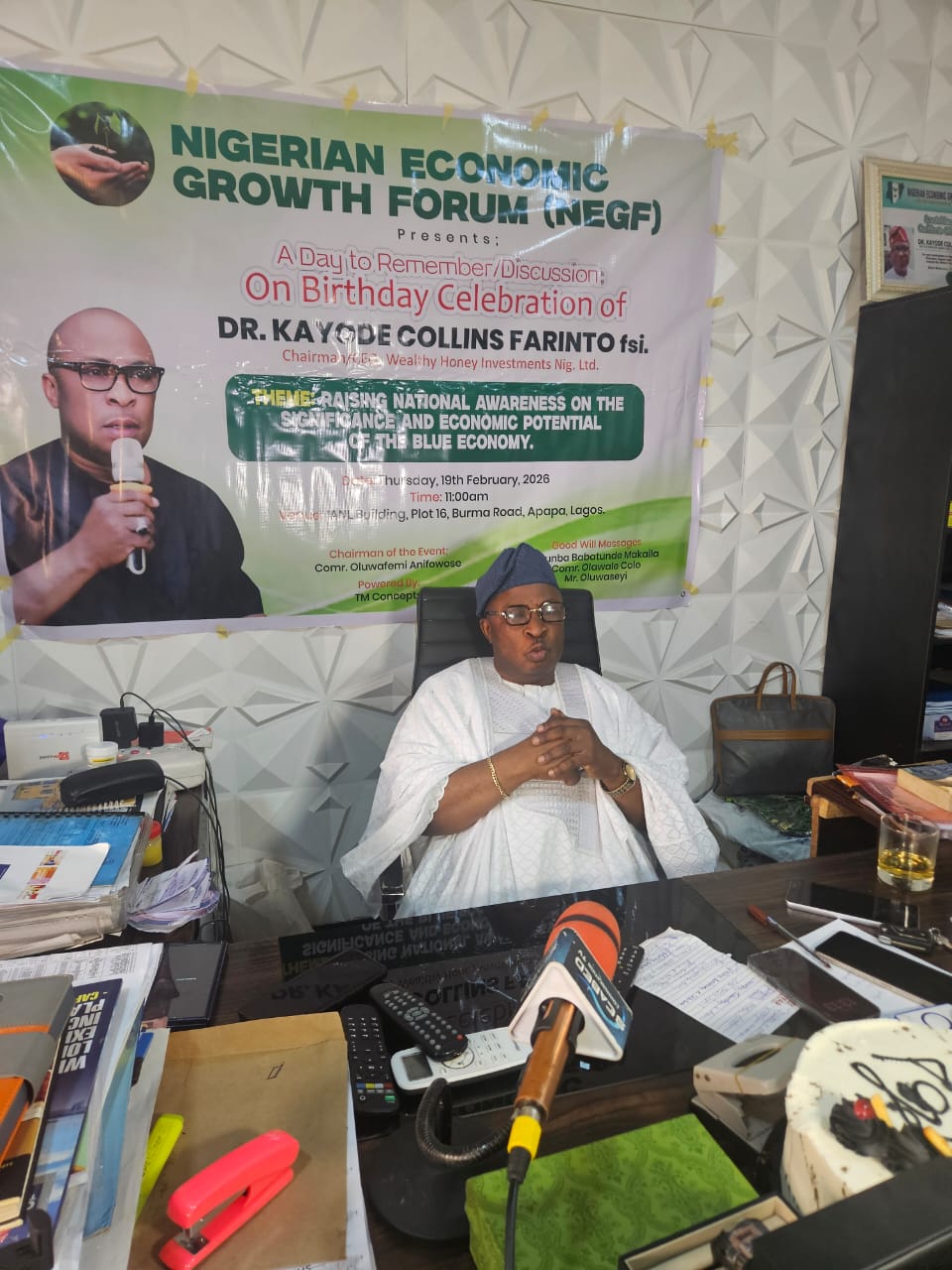 Farinto Urges Deeper Investment, Sensitisation as Nigeria Seeks to Unlock Blue Economy Potential