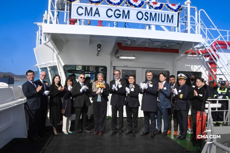 CMA CGM Christens Its Newest Methanol-Powered Ship