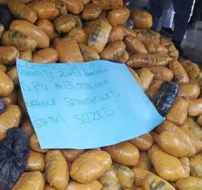 Customs Hand Over Cannabis Sativa Worth N131.6m To NDLEA In Ogun