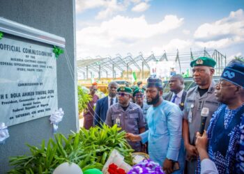 Tinubu Commissions NCS FOU ‘A’ Complex in Ogun, Signals Boost for Customs Modernisation, Officers’ Welfare