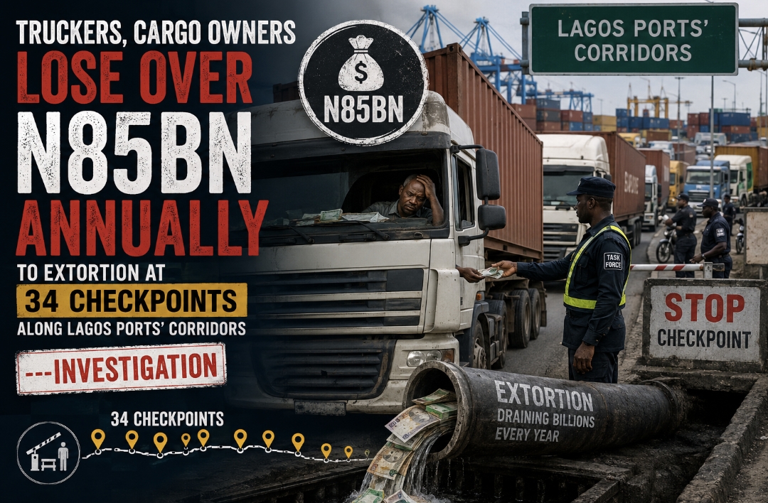Truckers, Cargo Owners Lose Over N85bn Annually To Extortion At 34 Checkpoints Along Lagos Ports’ Corridors ----Investigation  