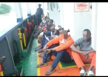 Navy Confiscates Vessel Involved In Suspected Crude Oil Theft, Arrests 12 Crew Members