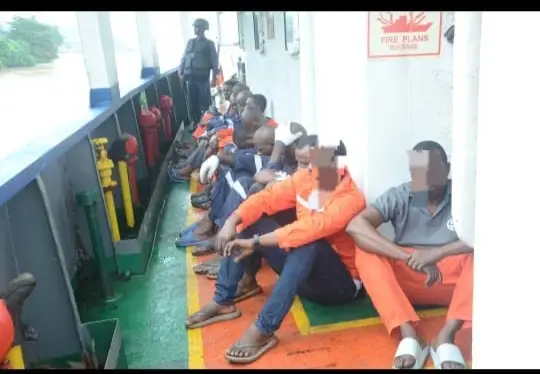 Navy Confiscates Vessel Involved In Suspected Crude Oil Theft, Arrests 12 Crew Members
