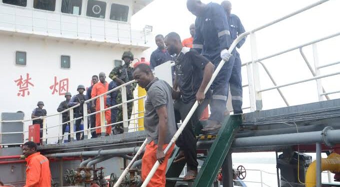 Navy Arrests Vessel With 650 Metric Tonnes Of Stolen Crude