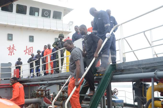 Navy Arrests Vessel With 650 Metric Tonnes Of Stolen Crude