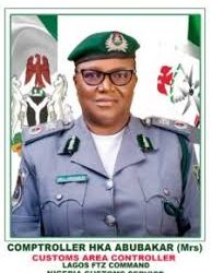 The Customs Area Controller (CAC), Comptroller Hauwa Abubaka