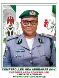 The Customs Area Controller (CAC), Comptroller Hauwa Abubaka