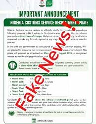 NCS Warns Against Fake Recruitment Update Circulating Online