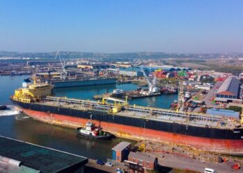 South Africa Drydocks Largest Vessel in More than a Decade