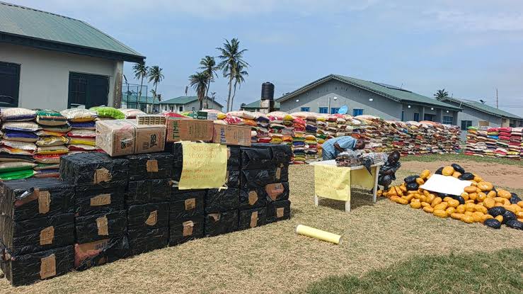 Seme Customs Seizes N365m Contraband, Intercepts Expired Noodles, Rice, Cannabis, Cigarettes