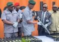Customs Hands Over 399 Seized Rifles To Small Arms Control Centre