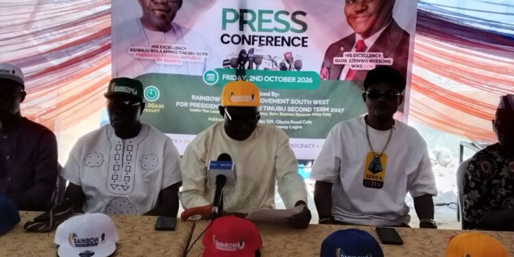 Rainbow Coalition Targets One Million Votes for Tinubu in South-West